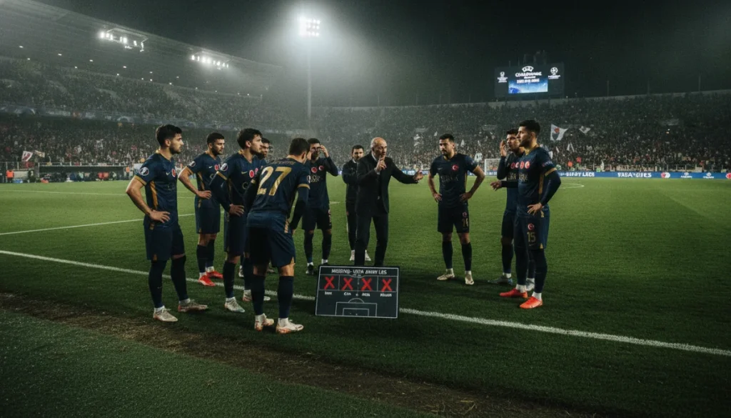 Lyon Rövanşı Öncesi Fenerbahçe’de Beklenmedik Kadro Krizi