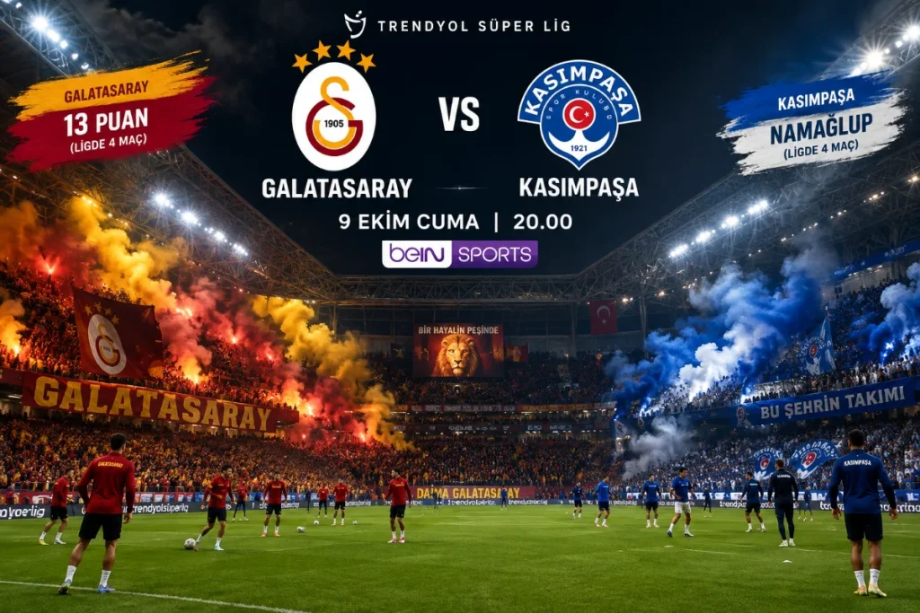 Galatasaray – Kasımpaşa Maçı: Saat, Kanal ve Kadro Detayları